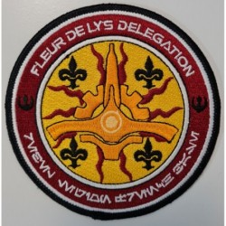 Écusson Fleur de Lys Delegation 4"